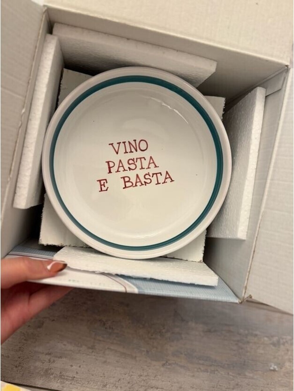 Santa Margherita Mod Ceramics Italy Pasta Bowls Set 4